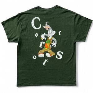 Carrots Bugs Bunny Looney Tunes Green Hype T Shirt L Streetwear Hip Hop Double